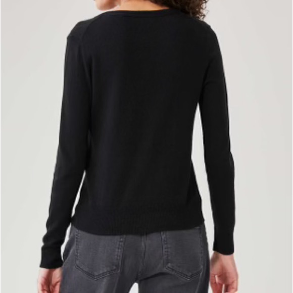 Joe Fresh Basic Black Button Down Cardigan - Picture 2 of 4